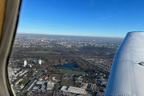 Schnupperflug – Blick aus dem Flugzeug